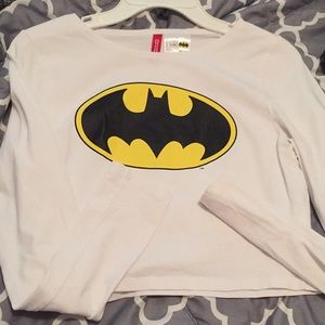 Long sleeve Batman crop top